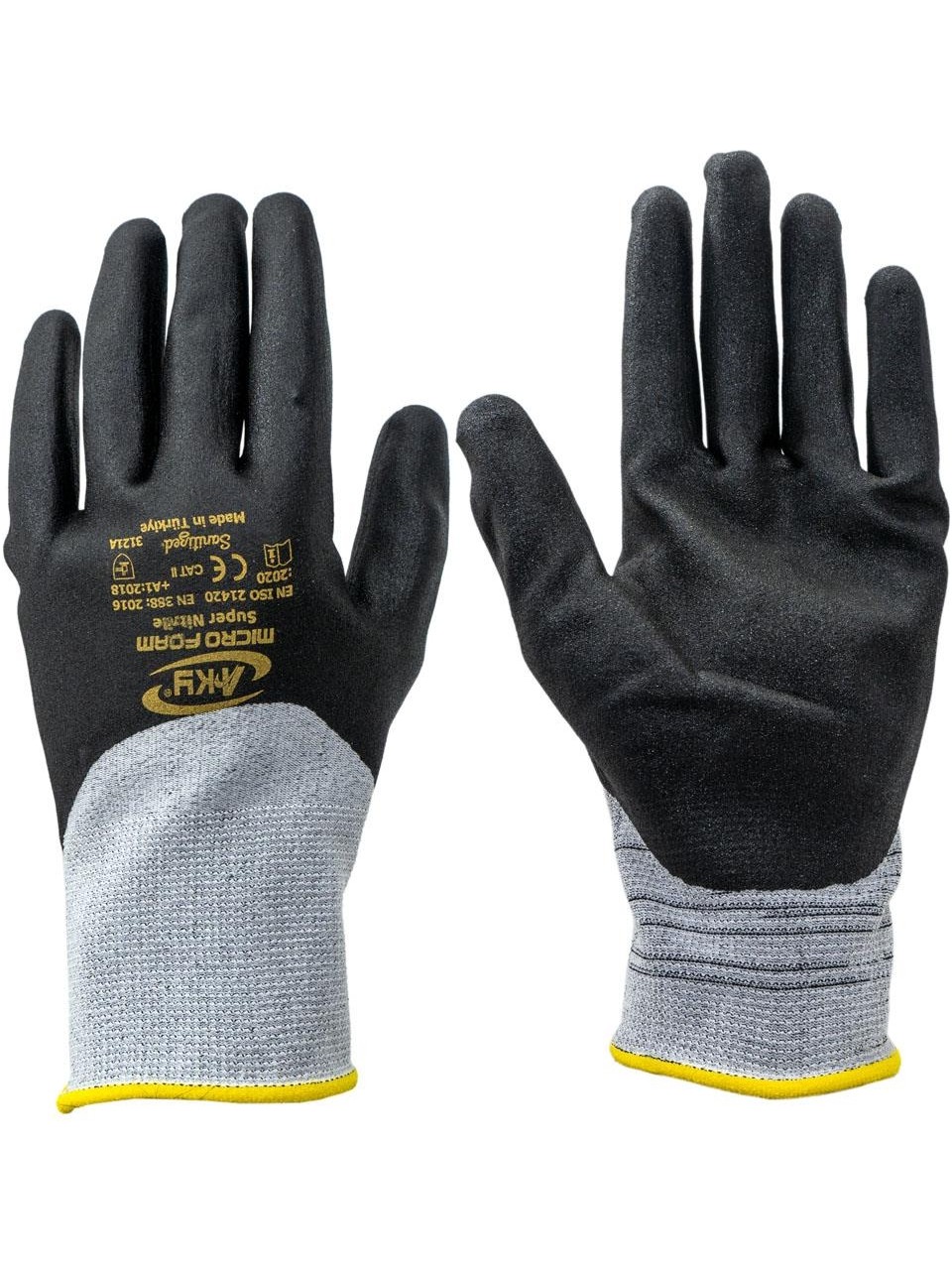 Aky Micro Köpük Eldiven 10 no Siyah